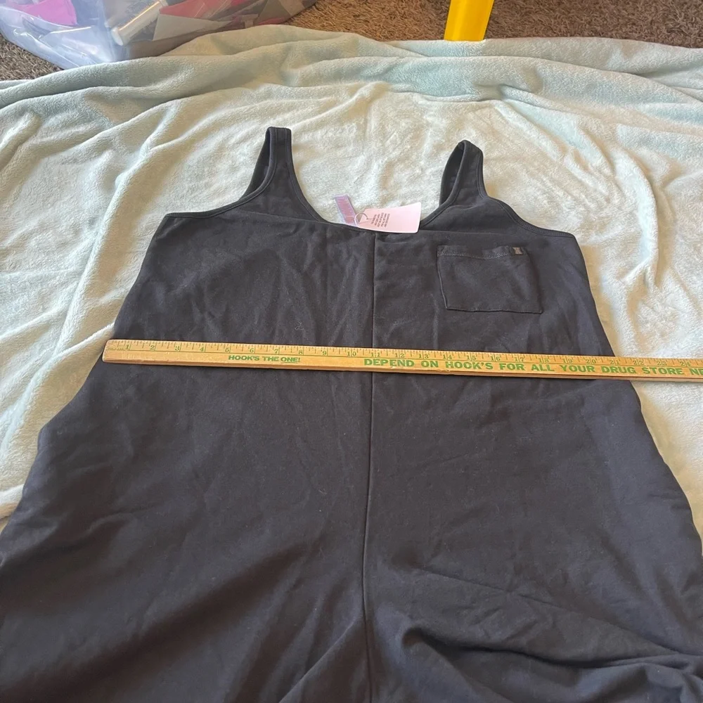 Savage Fenty NWT Black cotton blend wide leg jumpsuit comfort loungewear - Picture 13 of 16